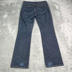 Vintage J.Crew Jeans Women 27 Short Blue Bootcut Denim Dark Wash Zip Made in USA